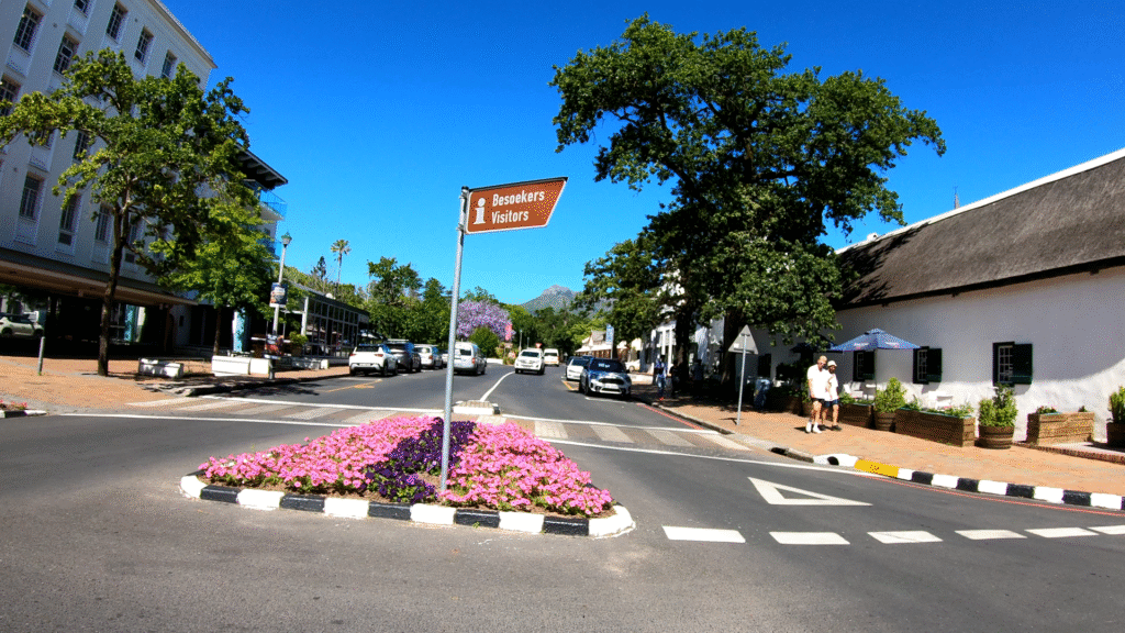 Alive Street of Stellenbosch Town