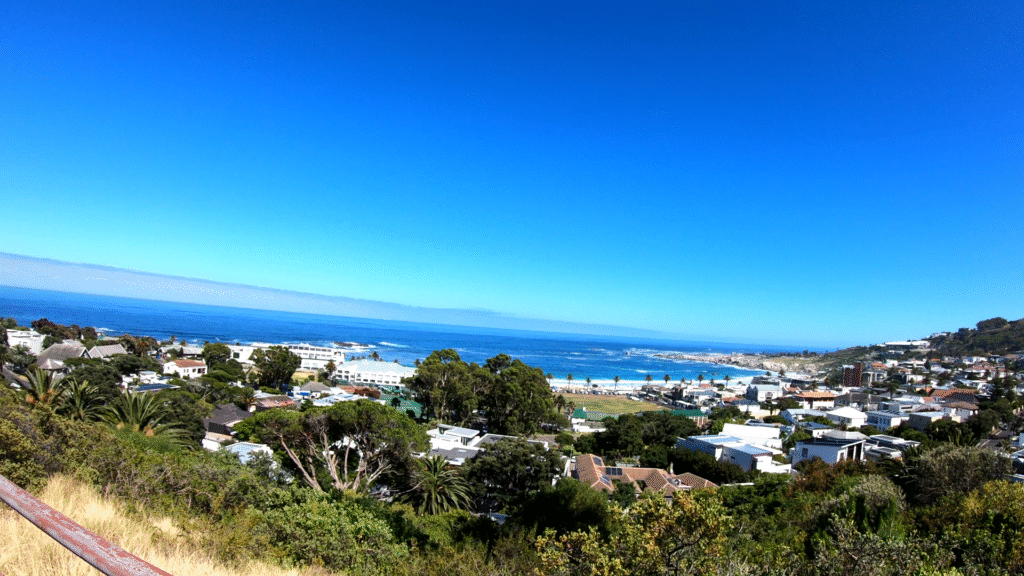 Beautiful view of Camps Bay Beach from the Hill