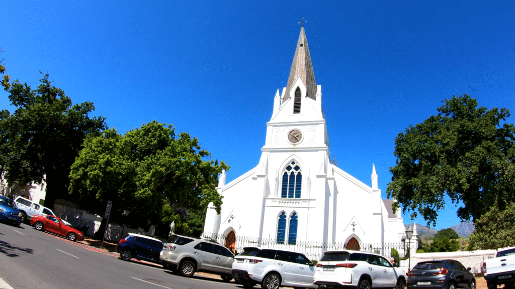 Iconic White Dutch Reformed Church